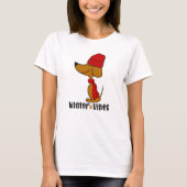ウィンターライブダックスフントTシャツ Tシャツ (正面)