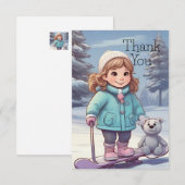 ウィンターラブ サンキューカード (正面/裏面)