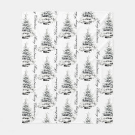 ウィンターランドクリスマスフリースブランケット フリースブランケット