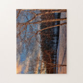 ウィンターランドスケープケベック ジグソーパズル (縦)