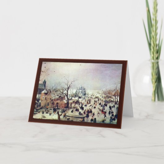 ウィンターランドスケープバイアバーキャンプヘンドリック カード (正面)