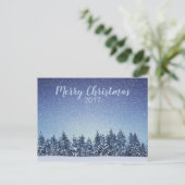 ウィンターランドスケープホリデークリスマスポストカード シーズンポストカード (スタンド正面)