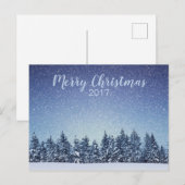 ウィンターランドスケープホリデークリスマスポストカード シーズンポストカード (正面/裏面)