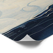 ウィンターランドスケープリバーリバーリバーインプレシショニストスタイル ポスター (角)