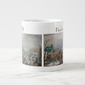ウィンターランドスケープbyヘンドリック・アバーキャンプ ジャンボコーヒーマグカップ (正面)