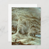 ウィンターランドスケープGijsbrecht Leytens エンクロージャーカード (正面/裏面)