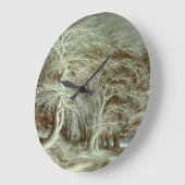 ウィンターランドスケープGijsbrecht Leytens ラージ壁時計 (傾斜)