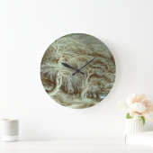 ウィンターランドスケープGijsbrecht Leytens ラージ壁時計 (ホーム)