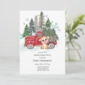 ウィンターランドトラックとベビールドルフ誕生日パーティー 招待状 (スタンド正面)