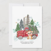 ウィンターランドトラックとベビールドルフ誕生日パーティー 招待状 (裏面)