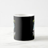 ウィンターランナーランニング- Snow Muchおもしろい コーヒーマグカップ (中央)