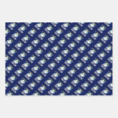 ウィンターランナーランニング- Snow Muchおもしろい ラッピングペーパーシート (正面3)