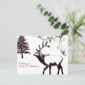 ウィンターラ疑問に思ンドエルクウッドランドクリスマス シーズンポストカード (スタンド正面)