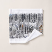 ウィンターリトリート – アルパインビレッジ バスタオルセット (ウォッシュタオル)