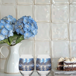 ウィンターリバーブライトサン飲み物用品セット ステムなしワイングラス