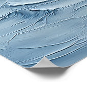 ウィンターリバーベンド – 抽象芸術霧の森のシーン ポスター (角)