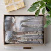 ウィンターリバー樺の木ツリーズデコページ 薄葉紙 (ギフト)