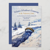 ウィンターリバー橋の招待状 招待状 (正面/裏面)