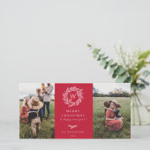 ウィンターリースモノグラムホリデー2フォトカードレッド シーズンカード (スタンド正面)