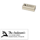 ウィンターリーピングトナカイ名差出人住所 ラバースタンプ (押印)