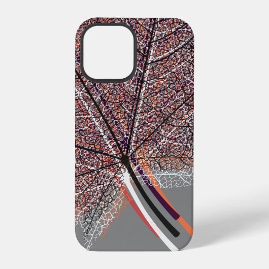 ウィンターリーフ #3 iPhoneケース (裏面)