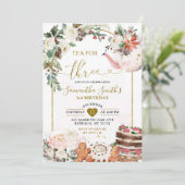 ウィンタールリのクリスマス ティー サード バースデー 招待状 (スタンド正面)