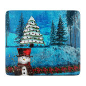 ウィンターレイククリスマスフォークアート カッティングボード (正面)