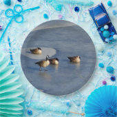 ウィンターレイクゲーゼとガチョウの氷の昼寝 ペーパープレート (パーティー)