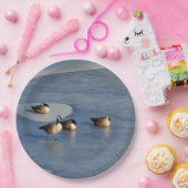 ウィンターレイクゲーゼとガチョウの氷の昼寝 ペーパープレート (パーティー)