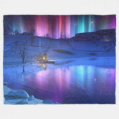 ウィンターレインボーフリースブランケット フリースブランケット (正面(横))