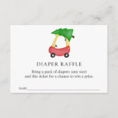 ウィンターレッドカーおむつラッフルインサートカード エンクロージャーカード (正面)