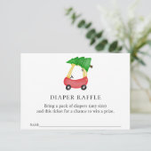 ウィンターレッドカーおむつラッフルインサートカード エンクロージャーカード (スタンド正面)