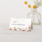 ウィンターレッドグリーンリーピネコーンフォールディング座席表 プレイスカード (正面)