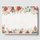 ウィンターレッドグリーンリーピネコ結婚ーネズゲストブック ゲストブック (裏面)