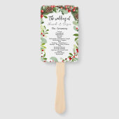 ウィンターレッドベリークリスマス結婚式 プログラムハンド ハンドファン (正面)