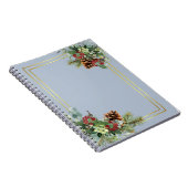 ウィンターレッドベリーパインコーン結婚ズ ノートブック (右側)