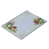 ウィンターレッドベリーパインコーン結婚ズ ノートブック (左側)