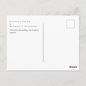 ウィンターレッドベリーパインコーン結婚ズ ポストカード (裏面)