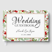 ウィンターレッドベリー結婚ズグリーナリーズゲストブック ゲストブック (正面)