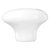 ウィンターレッドホワイトポインセティアホリデイフローラ セラミックノブ (側面)