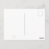 ウィンターレッドリースクリスマスJOY新年の休日 ポストカード (裏面)