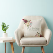 ウィンターレッドローゼス80誕生日 クッション (椅子)