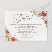 ウィンターレッド緑ピネコ結婚ン詳細カード エンクロージャーカード (正面)