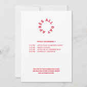 ウィンターレッド4月全日40歳の誕生日パーティー 招待状 (裏面)