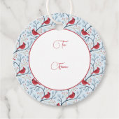 ウィンターレッド（鳥）ショウジョウコウカンチョウバード フェイバータグ (正面)