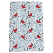 ウィンターレッド（鳥）ショウジョウコウカンチョウバード ミディアムペーパーバッグ (裏面)