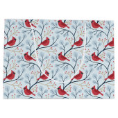 ウィンターレッド（鳥）ショウジョウコウカンチョウバード ラージペーパーバッグ (裏面)