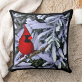 ウィンターレッド(鳥)ショウジョウコウカンチョウ クッション (ブランケット)