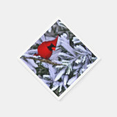 ウィンターレッド（鳥）ショウジョウコウカンチョウ スタンダードカクテルナプキン (角)