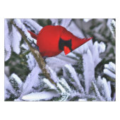 ウィンターレッド（鳥）ショウジョウコウカンチョウ テーブルクロス (正面(横))